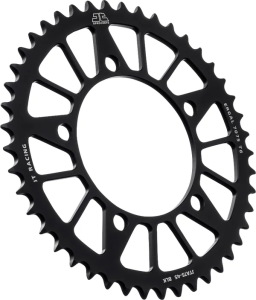 JT SPROCKETS Pinion spate din aluminiu Racelite, negru, 2, nordicamoto.ro