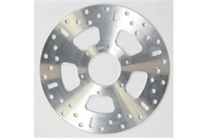 Round Hpsr Solid Brake Rotor Silver, Stainless Steel
