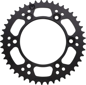 MOOSE RACING Rear Aluminum Sprocket Black, Powder-coated 