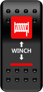 Rocker Switch Black, Red, White 