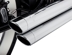 Big Shots Staggered 2-into-2 Exhaust System Chrome, 3, nordicamoto.ro