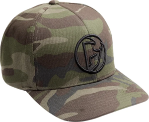 THOR Iconic Flexfit Hat Green  S/M, 1, nordicamoto.ro