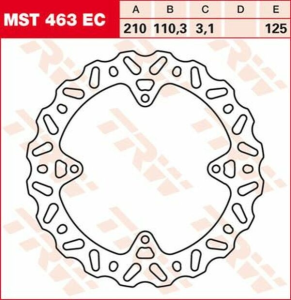 Disc de frână din oțel Ec Cross Design, 2, nordicamoto.ro