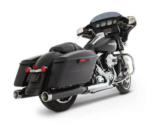Muffler Slip-on 4(r) Duals For Touring Black