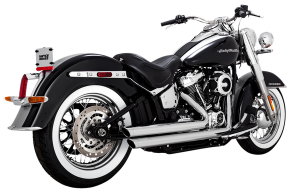 Big Shots Staggered 2-into-2 Exhaust System Chrome, 5, nordicamoto.ro