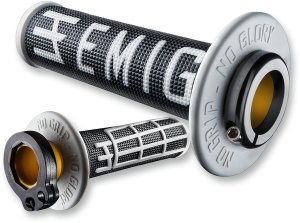 Emig Racing V2 Half-waffle Grip Black-white Black, White 