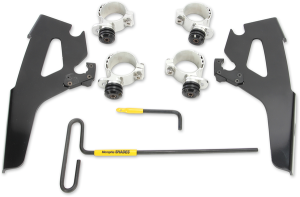 Fats/slim Windshield Trigger-lock Complete Mount Kit Black