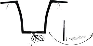 Plug & Play Ez Install 1-1/4(r) Flat Top Handlebar Kit Black, 2, nordicamoto.ro