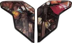 Placi laterale casca Icon Airflite™ Black/Brown/Red ONE SIZE, 1, nordicamoto.ro