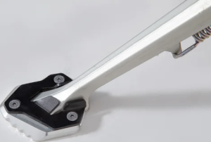 Extensie pentru piciorul suportului lateral, negru, argintiu, 2, nordicamoto.ro