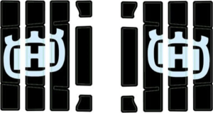 Radiator protection grille sticker kit