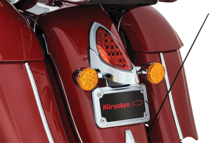Led Curved License Plate Frame With Mount Chrome, 2, nordicamoto.ro