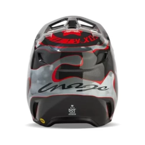 Casca Copii Fox V1 Atlas Gri/Rosu YL, 4, nordicamoto.ro