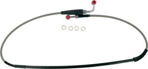 MOOSE RACING Conductă de frână împletită din oțel inoxidabil, argintie, 1, nordicamoto.ro