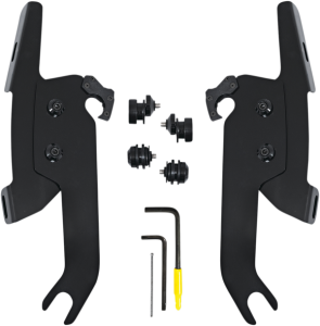 Fats/slim Windshield  Trigger-lock Complete Mount Kit Black, 2, nordicamoto.ro