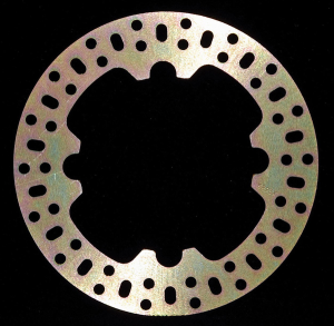 Round D-series Fixed Offroad Brake Rotor Gold, Zinc, 1, nordicamoto.ro