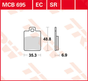 Plăcuțe de frână ceramice din seria Ec, 1, nordicamoto.ro