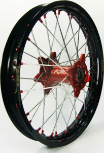 Jantă Elite Mx-en, spițe argintii, negru, verde, 3, nordicamoto.ro