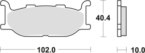 Placute frana fata TRW Organice YAMAHA XV 535 '95-'98/XJ 600 '92-'97/XVS 650 '97-'07/XJ 900 '95-'03/XV 1100 '94-'98/XV 1600 '99-'04