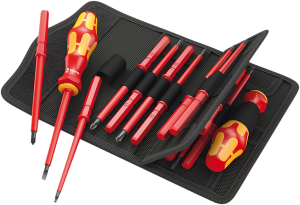 Insulated Screwdriver Set Orange, Red