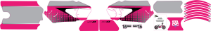 Stacyc Stability 16(r) Cycle Brushless Graphic Kit Pink, 2, nordicamoto.ro