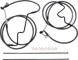 Black Pearl Designer Handlebar Installation Kit Black