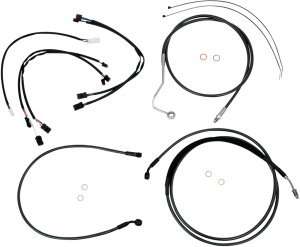 Black Pearl Upper Handlebar Installation Kit Black, 1, nordicamoto.ro