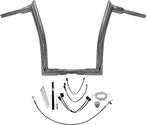 1-1/2(r) Ez Install Pointed Top Handlebar Kit Silver
