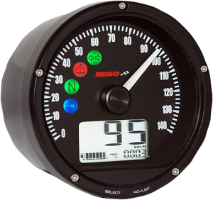 Digital Speedometer/tachometer Black