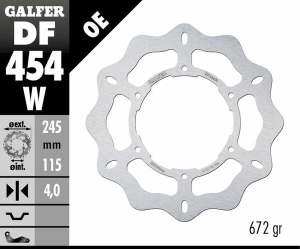 Wave® Brake Rotor Silver, 1, nordicamoto.ro