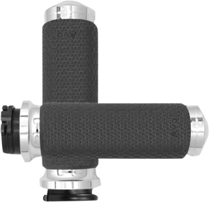 Vibration Dampening Memory Foam Grips Silver, 1, nordicamoto.ro