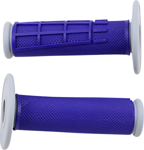 MOOSE RACING Comp Diamond Half Waffle Grips Blue 