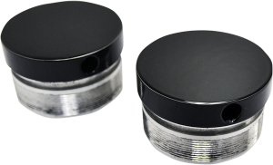 Flush-mount Fork Caps Black, 2, nordicamoto.ro