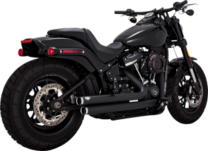 Big Shots Staggered 2-into-2 Exhaust System Black, 4, nordicamoto.ro