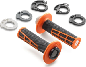 Mansoane KTM/Husqvarna/Gas Gas Lock-On portocaliu-negru 2024 fara gaura