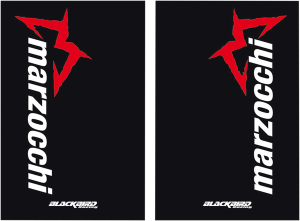 Fork Stickers Black, Red, White, 1, nordicamoto.ro