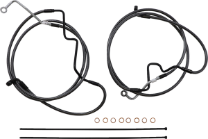 Black Pearl Designer Handlebar Installation Kit Black, 2, nordicamoto.ro