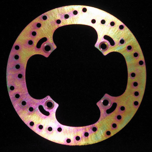 Round D-series Fixed Offroad Brake Rotor Gold, Zinc, 1, nordicamoto.ro
