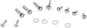 Handlebar Lever Switch Housing Master Cylinder Fastener Silver