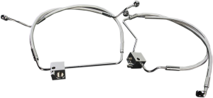 Designer Series Dot Front Lower Brake Line Kit Chrome, Sterling Chromite® Ii, 1, nordicamoto.ro