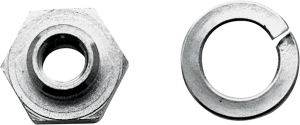 Seat Post Rod Locknut Silver