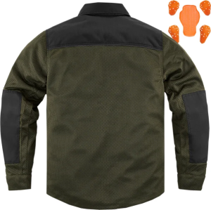 Geaca Textila Icon Upstate™ Riding Green M, 5, nordicamoto.ro