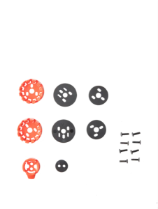 Sm7 Helmet Connection Set Black, Gray, Orange 