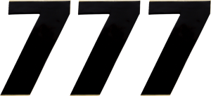 Vinyl Race Numbers Black, 1, nordicamoto.ro