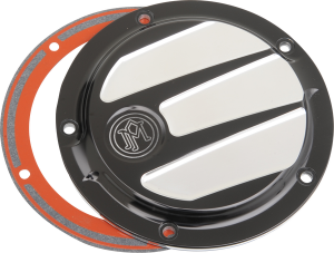 Derby Cover Black, Chrome, Platinum Cut