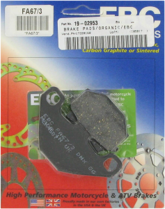 Organic Base (r)fa(r) Brake Pads, 1, nordicamoto.ro