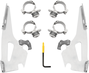 Fats/slim Windshield Trigger-lock Complete Mount Kit Polished, 1, nordicamoto.ro