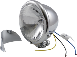 4-1/2(r) Spotlight With Visor Chrome, 1, nordicamoto.ro