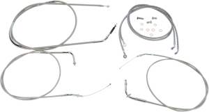 Stainless Handlebar Cable/line Kit Silver, 1, nordicamoto.ro