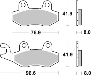 Ms Scooter Maxi Sintered Brake Pads, 2, nordicamoto.ro